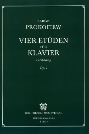 Robert Forberg Musikverlag Prokofjew 4 Etüden | Tout juste arrivé