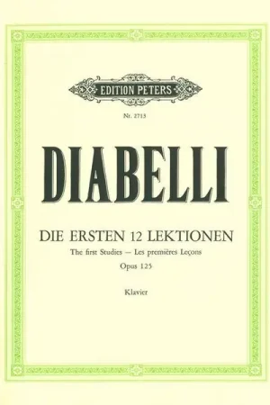 Edition Peters Diabelli Erste 12 Lektionen | Incontournable