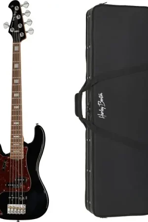 Incontournable - Harley Benton MV-5PJ LH Black w/Case