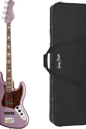 Harley Benton MV-4JB Burgundy Mist w/Case - Prix mini