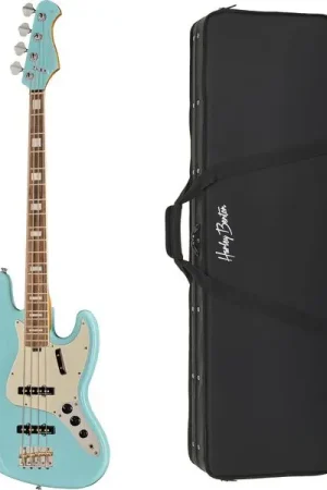 Quantité limitée | Harley Benton MV-4JB Daphne Blue w/Case