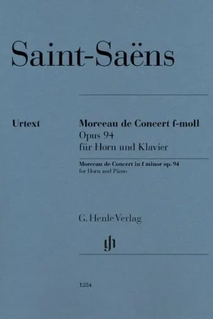 Henle Verlag Saint-Saëns Morceau Concert | Commandez dès maintenant