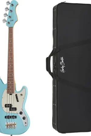 Prix exceptionnel - Harley Benton MV-4MSB Daphne Blue w/Case