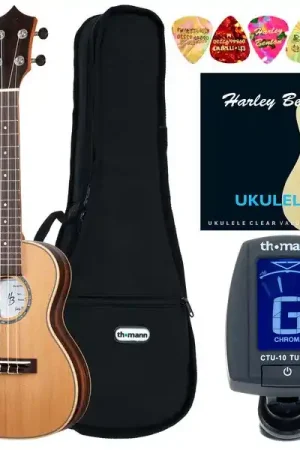 Très bien noté | Harley Benton Hawaii Cedar Concert Uk Bundle