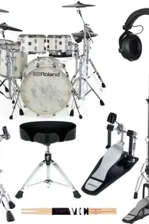Roland VAD716-PW E-Drum Set Bundle - Envoi rapide