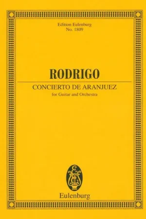 Edition Eulenburg Rodrigo Concierto de Aranjuez | Prix choc