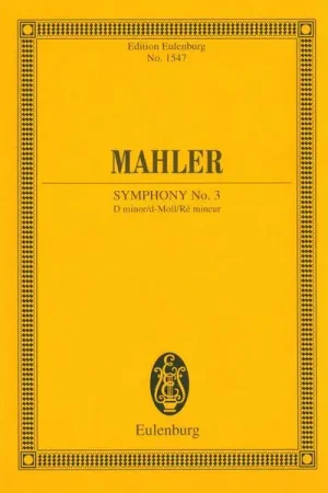 Satisfait ou remboursé | Edition Eulenburg Mahler Sinfonie Nr. 3 d-moll