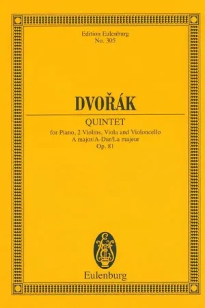 Edition Eulenburg Dvorak Quintet A-Dur op. 81 | Expédition immédiate