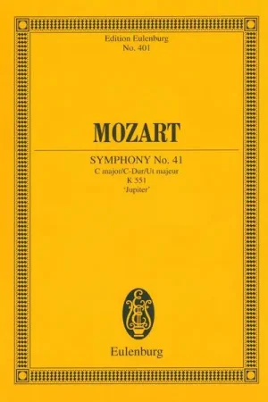Edition Eulenburg Mozart Sinfonie Nr. 41 C-Dur - Commandez dès maintenant