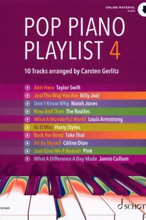 Qualité professionnelle | Schott Pop Piano Playlist 4