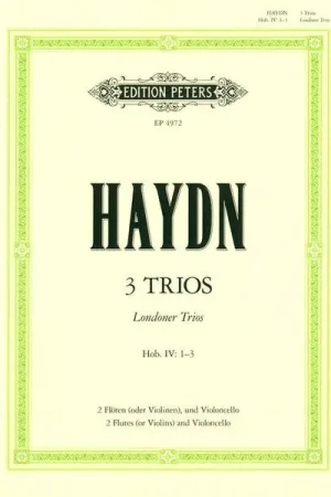 Nouveau lancement | Edition Peters Haydn 3 Trios Flöten und Cello