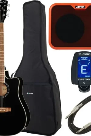 Harley Benton D-120CE BK Joyo Bundle - Best-seller