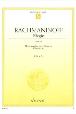 Schott Rachmaninow Elegie | Dernières unités