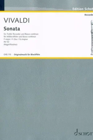 Schott Vivaldi Sonata RV 52 | Économisez maintenant