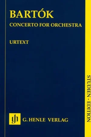 Disponible maintenant - Henle Verlag Bartók Concert for Orchester