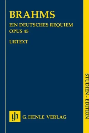 Nouveau en boutique | Henle Verlag Brahms Deutsches Requiem op.45