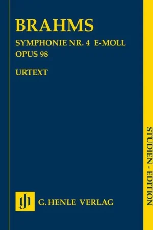Henle Verlag Brahms Symphonie Nr. 4 | Commandez dès maintenant
