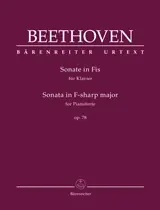 Beethoven L. Sonate N°24 OP 78 Piano-1 - Qualité supérieure