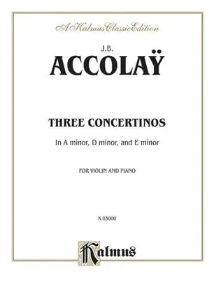 Accolay J.b. 3 Concertinos Violon | Petit prix
