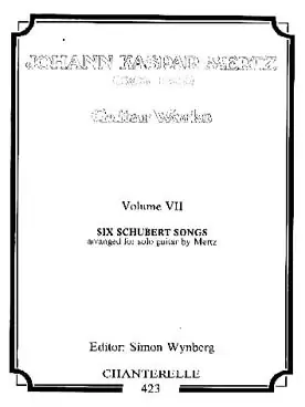 Mertz J.k. Oeuvres Completes Vol 7 Guitare - Remise