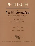 Super offre | Pepusch J. Sonates Vol 2 Flute A Bec Soprano