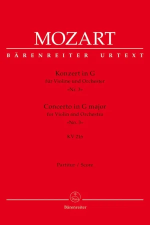 Mozart W.a. Concerto KV 216 Conducteur | Nouveau en boutique