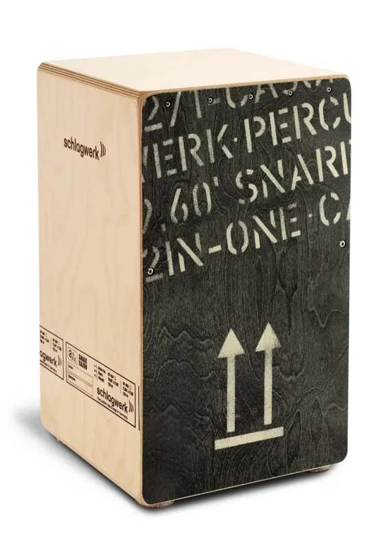 Offre du jour - Cajon Schlagwerk 2 IN One CP404BLK Snare Large Black