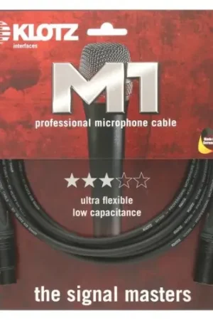 Nouveau - Klotz M1FM1N1000 M1 Prime Microphone Noir 10 M