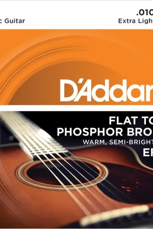 Jeu de Cordes Acoustique D'addario EFT15 Extra Light 10/47 | Achetez dès maintenant