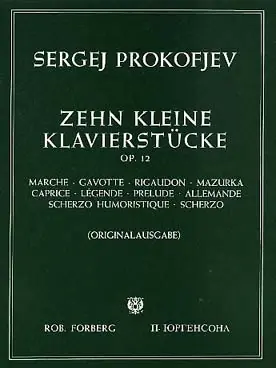Prokofiev S. Petites Pieces OP 12 Piano - Offre exceptionnelle