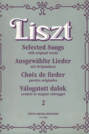 Liszt F. Choix de Lieder 2 Voix Piano - Achetez dès aujourd'hui