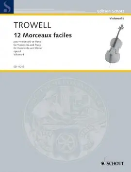Trowell A. Morceaux Faciles Vol 4 Violoncelle - Prix usine