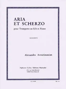 Aroutiunian A. Poem - Sonata Violon - Achetez dès aujourd'hui