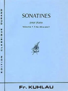 Achetez dès maintenant - Kuhlau F. Sonatines OP 59 OP 60 OP 88 Piano