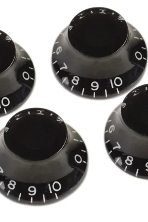 Set de 4 Boutons Gibson PRHK-010 Top Hat Noirs | Très bien noté