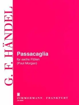 Haendel G.f. Passacaglia 6 Flutes | Promo exceptionnelle
