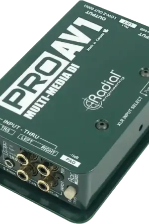 Boite de Direct Radial DI Passive Multimedia PRO-AV1 | Achetez maintenant