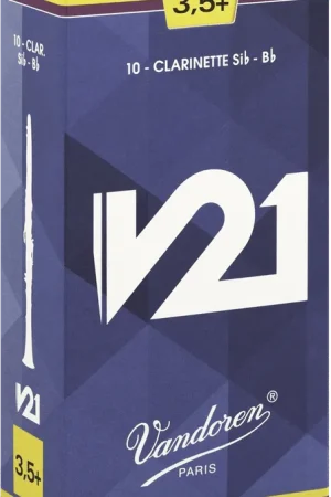 Tout juste disponible | Anches Vandoren V21 N°3,5+ Clarinette Sib