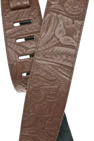 Prix réduit | Sangle Planet Waves 25LE01 Marron Relief