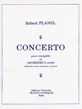 Planel R. Concerto Trompette - Achetez dès maintenant
