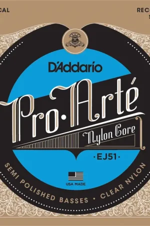 Jeu de Cordes Classique D'addario EJ51 Hard Argent Poli | Aujourd'hui seulement