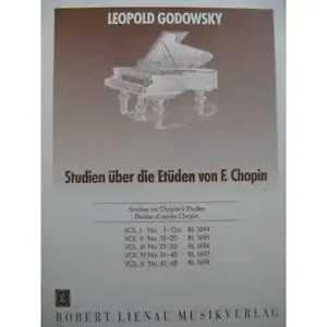 Stock limité - Godowsky L. Etudes D'apres Chopin Vol 5 Piano