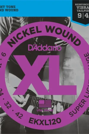 Jeu de Cordes D'addario EKXL120 09/42 Sup Light File Rond - Tendance