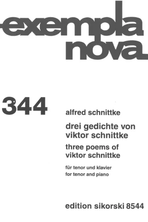 Schnittke V. Trois Poemes Tenor et Piano - Bien noté