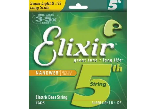 Corde Basse Electrique Elixir Nanoweb 125 REF:15425 - Se termine bientôt