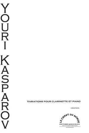 Kasparov Y. Variations Clarinette | Petit prix