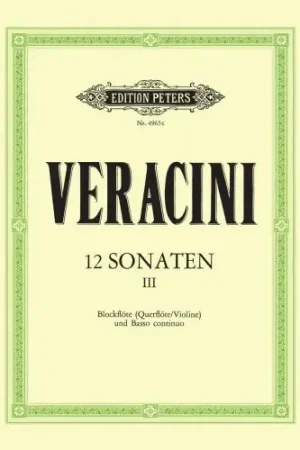 Achetez maintenant | Veracini F.m. 12 Sonates Vol 2 Flute A Bec OU Flute Traversiere OU Violon