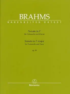 Brahms J. Sonate N°2 OP 99 Violoncelle-1 - Prix bas