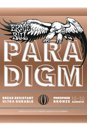 Jeu de Cordes Ernie Ball Paradigm Extra Light Phosphore Bronze 10-50 - Tout nouveau