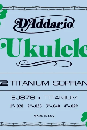 Ne manquez pas cette offre - Jeu de Cordes Ukulele D'addario EJ87S Soprano